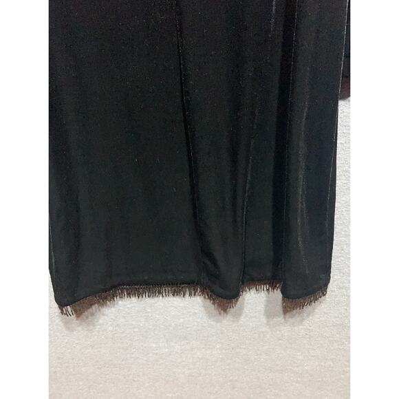 Vintage 1970's Susan Ross Women Evening Velour Fringe Dress & Jacket Size 14 USA - Picture 7 of 11